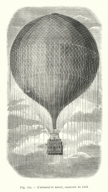 Geant-aerostaten, bygget i 1863 av European School