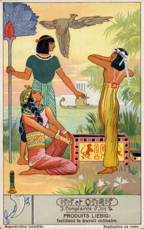 Isis#39; klagesang (chromolitho) av European School