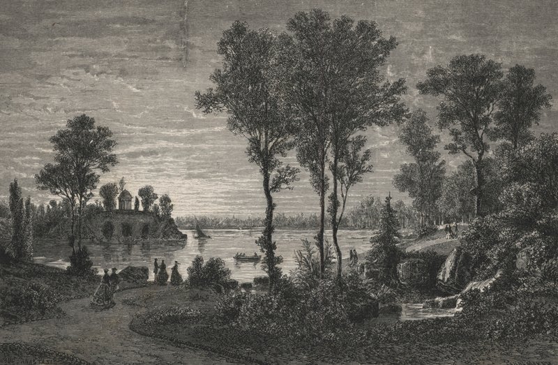 Lac De Gravelle, In The Bois De Vincennes (gravering) av European School
