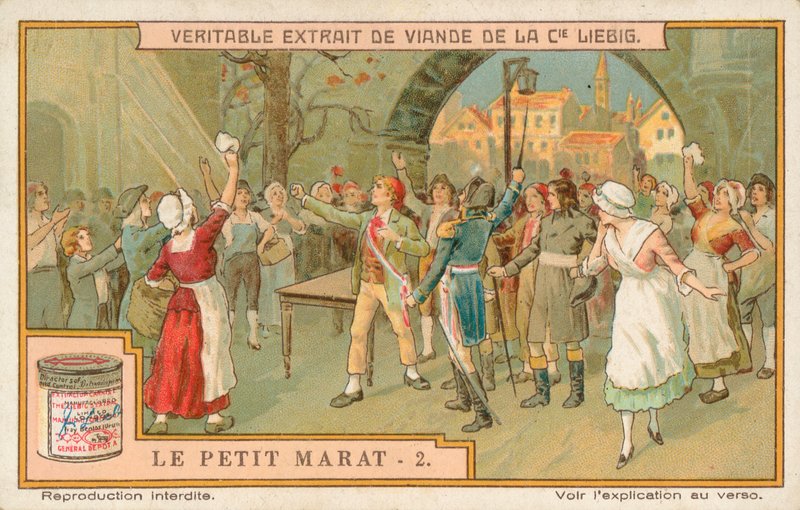 Le Petit Marat, Liebig-kort, tidlig på 1900-tallet (kromo) av European School