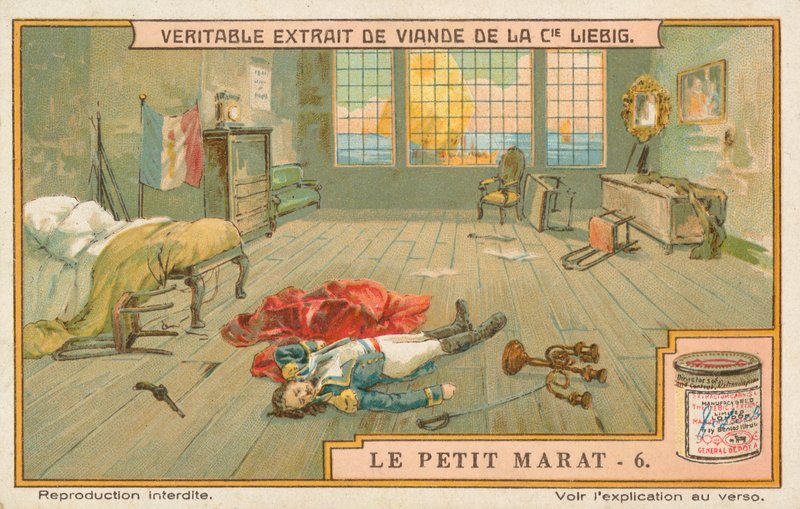 Le Petit Marat, Liebig-kort, tidlig på 1900-tallet (kromo) av European School