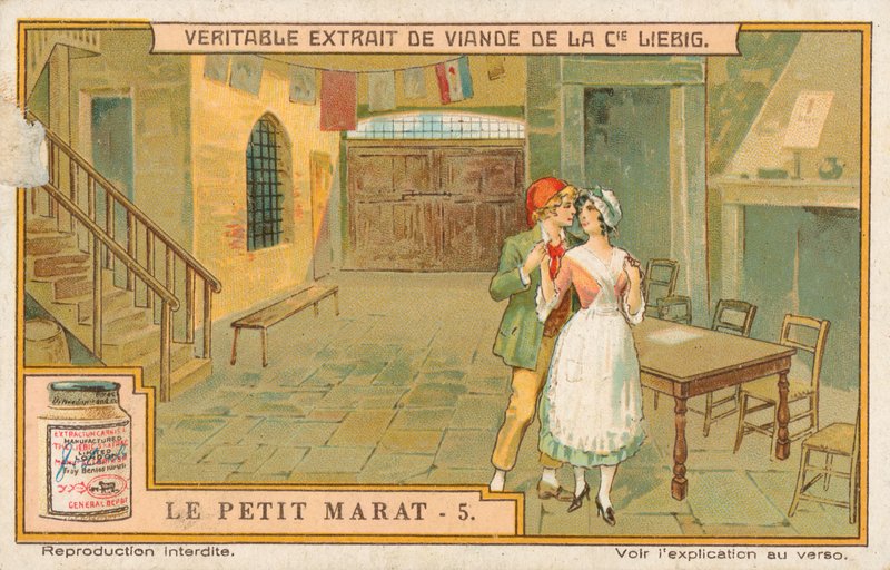 Le Petit Marat, Liebig-kort, tidlig på 1900-tallet (kromo) av European School