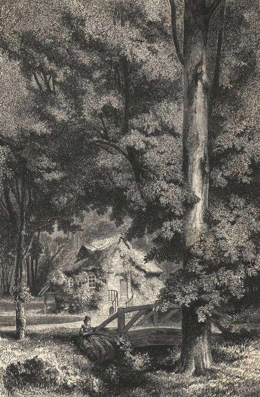 The Petit Trianon (gravering) av European School
