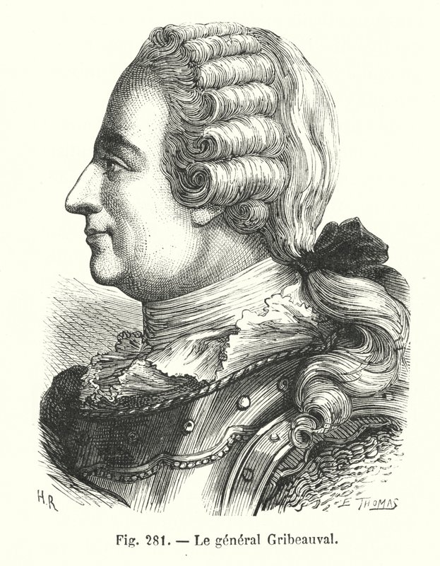 Le general Gribeauval (gravering) av European School