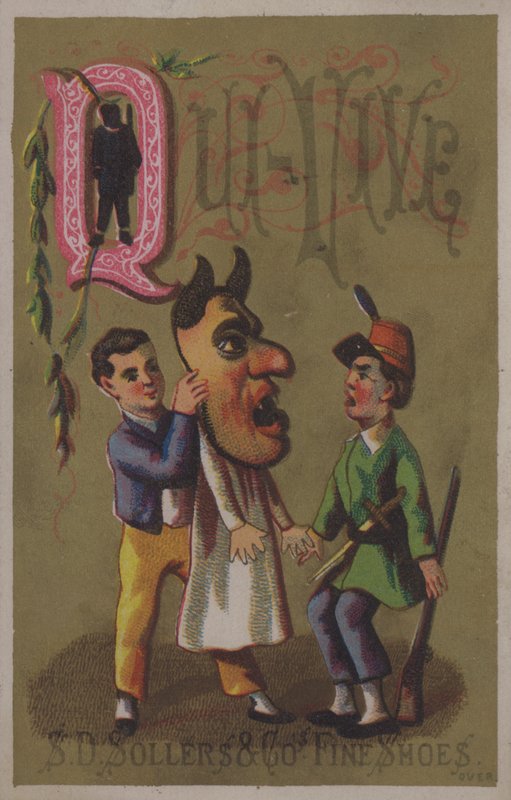 Bokstaven Q, Qui-Vive (farge litho) av European School