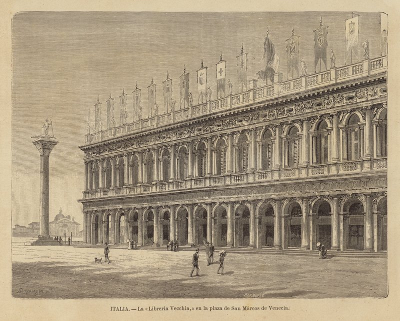 Libreria Vecchia på Piazza San Marco i Venezia av European School