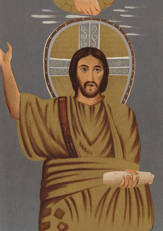 Jesu Kristi likhet: Fra St. Prasede-kapellet (chromolitho) av European School