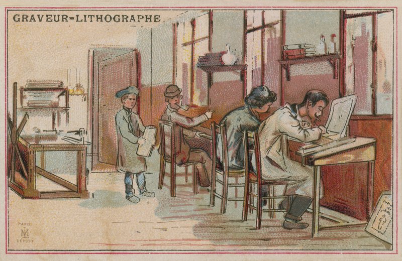 Litografer av European School
