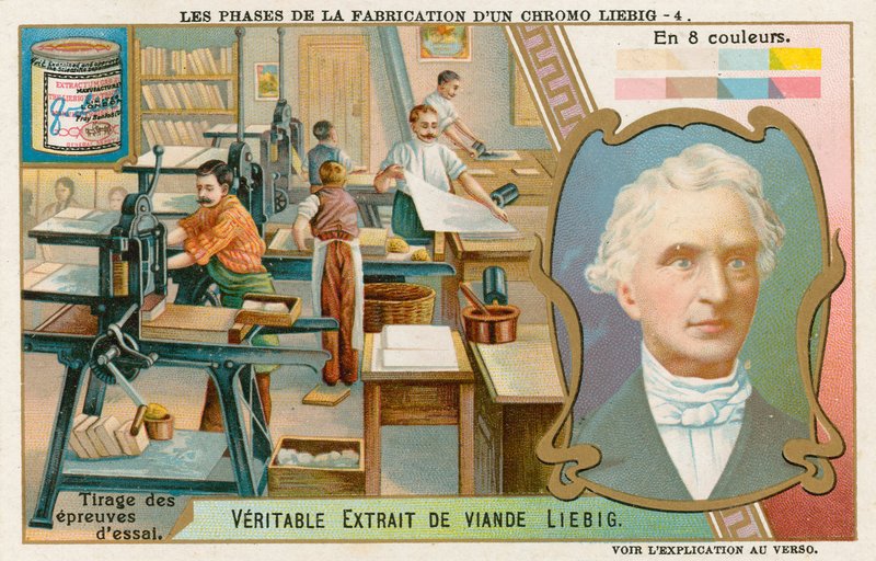 Lage en Liebig-kromolitografi av European School