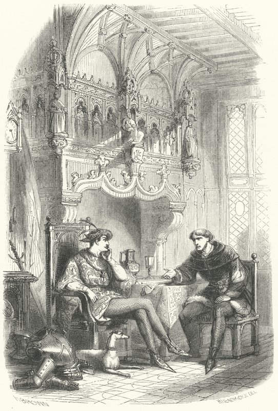 Møte mellom den flamske statsmannen Jacob van Artevelde og kong Edward III av England av European School