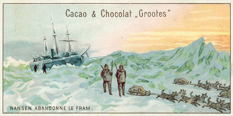 Nansen abandons the Fram (chromolitho) av European School