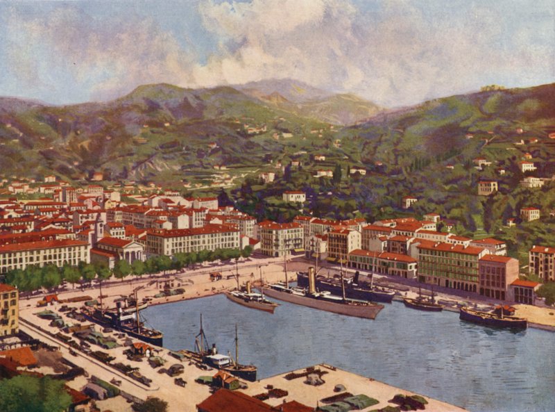 Nice, Le Port (fargelitografi) av European School