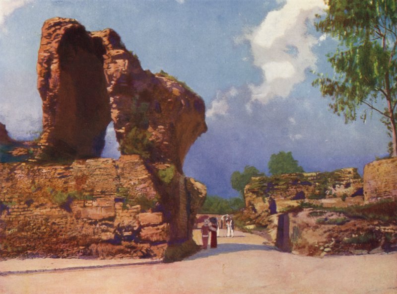 Nice, The Arenas of Cimiez (farge litho) av European School