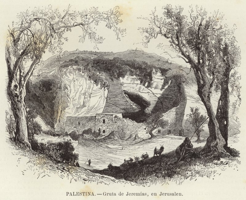 Palestina, Jeremias grotte, i Jerusalem av European School