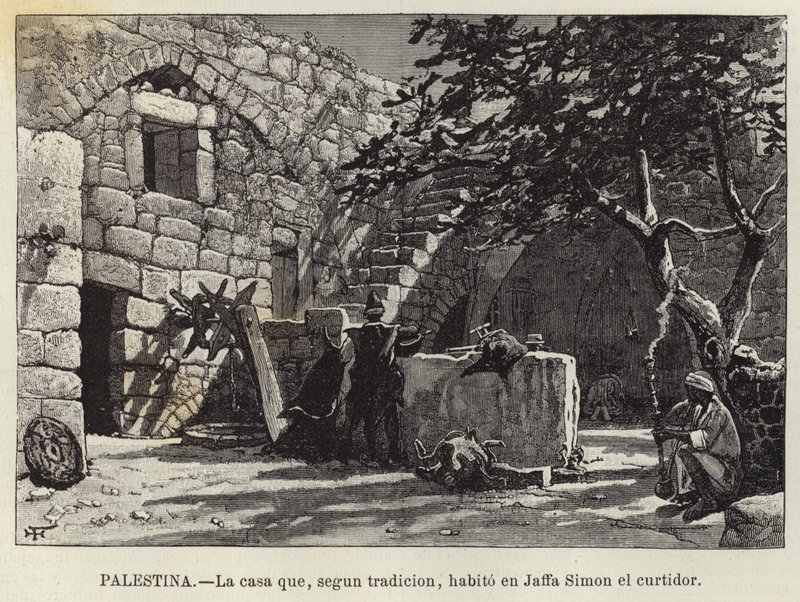 Palestina, Huset som ifølge tradisjonen bodde i Jaffa Simon garveren av European School