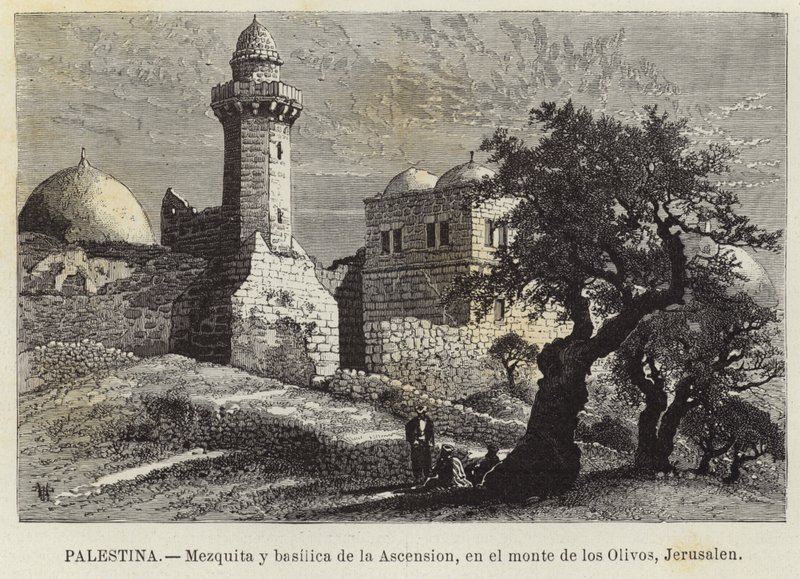 Palestina, moskeen og himmelfartsbasilikaen, på Oljeberget, Jerusalem av European School