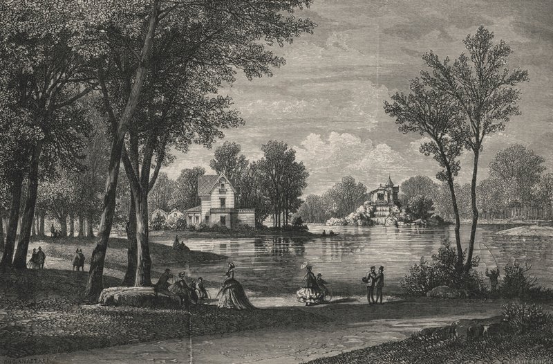 Du Vesinet Park, Lake Superior (gravering) av European School