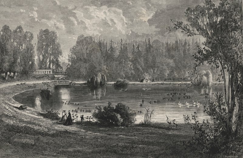 Piece Of Water Of The Keys, Touraine (gravering) av European School