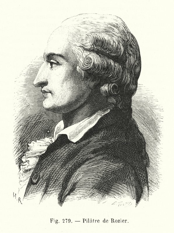 Pilatre de Rozier (gravering) av European School