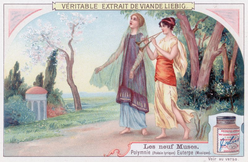 Polyhymnia (lyrisk poesi) og Euterpe (musikk) av European School