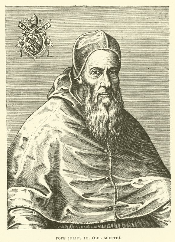 Pave Julius III, Del Monte (gravering) av European School