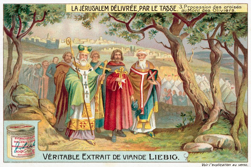 Korsprosesjon på Oljeberget (chromolitho) av European School