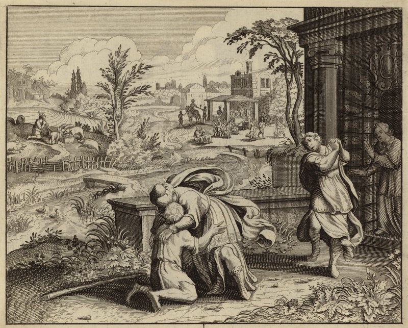 Return of the Prodigal Son (gravering) av European School