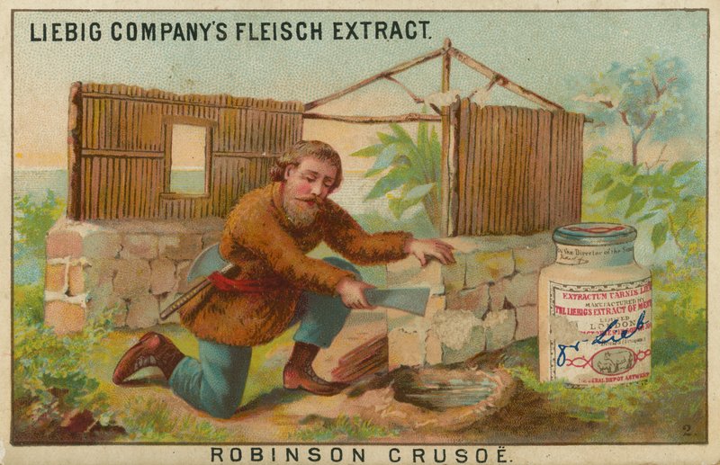 Robinson Crusoe, Bygging av hytta av European School