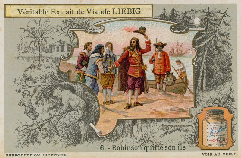 Robinson Crusoe forlater øya av European School