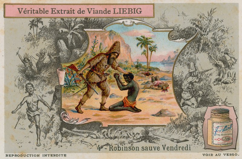 Robinson Crusoe med Man Friday av European School