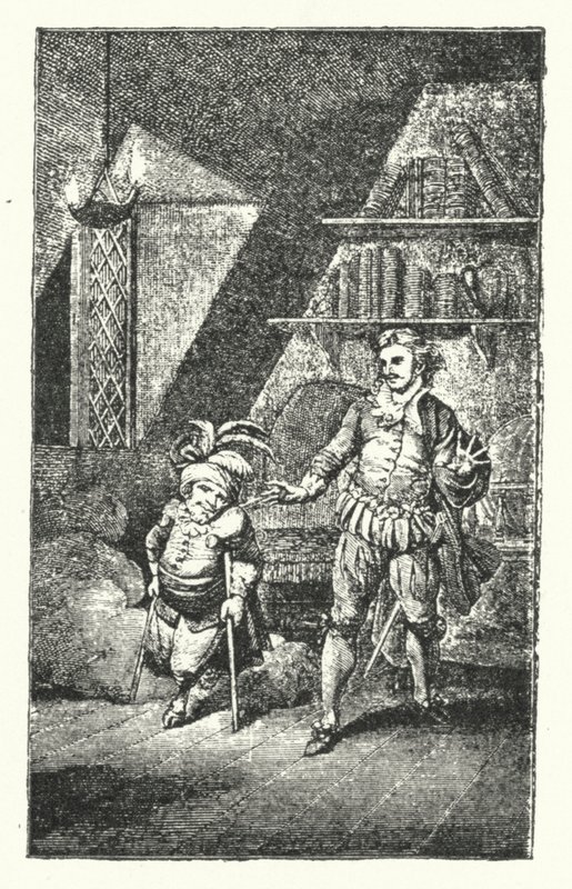 Scene fra Der krumme Teufel (The Limping Devil), den første operaen av Joseph Haydn (gravering) av European School