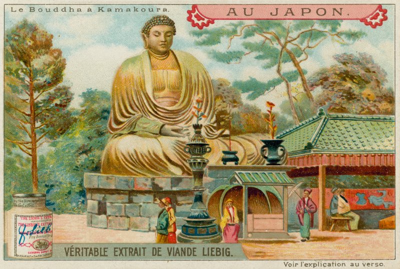 Statue av Buddha i Kamakura av European School