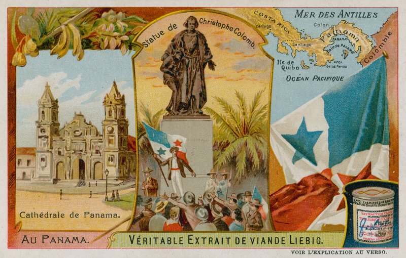 Statue av Christopher Columbus, Antillene og Panama-katedralen av European School