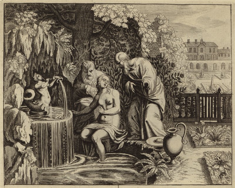 Susanna og de eldste (gravering) av European School