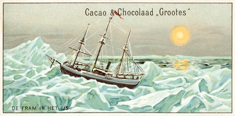 Fram i isen (chromolitho) av European School
