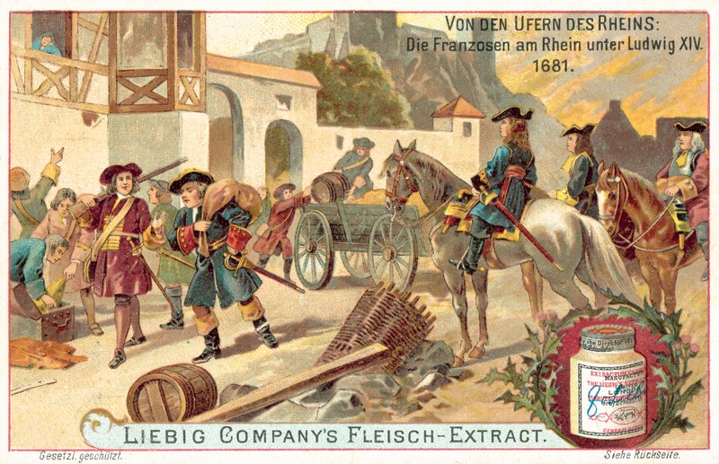 Den franske hæren under Louis XIV på Rhinen, 1681 av European School