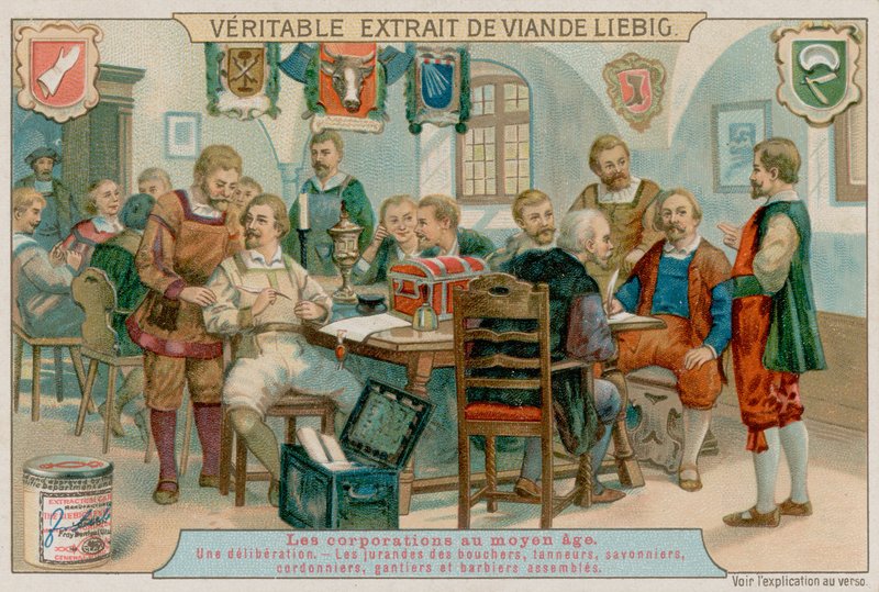 The Guilds of the slaktere, garvere, såpemakere, skomakere, hansker og barberere samles av European School