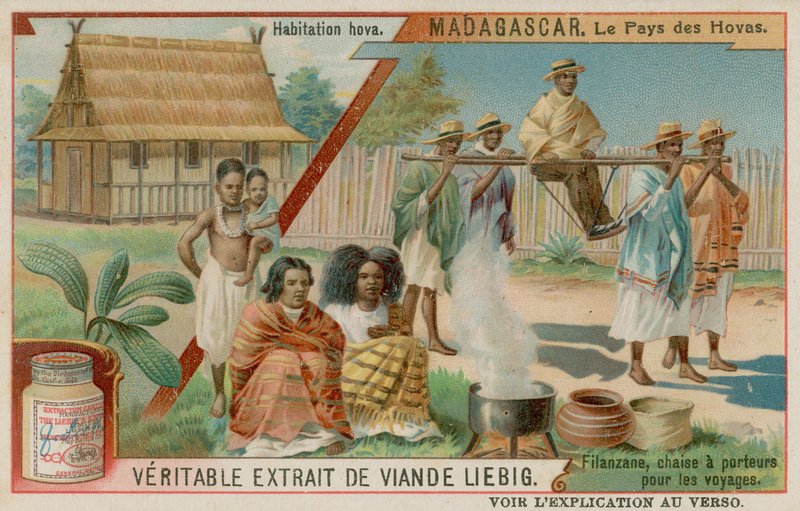 The Land of the Hova: A Hova Village and a Sedan Chair av European School