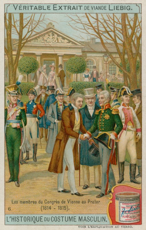Medlemmene av Wien-traktaten i 1815 av European School