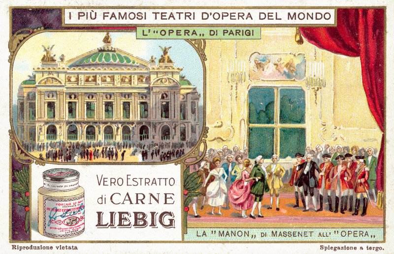 Paris-operaen (chromolitho) av European School