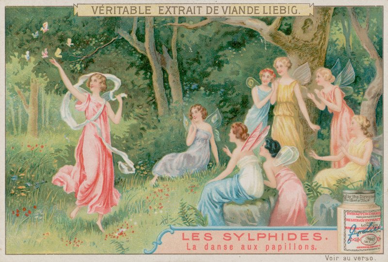 Sylfene danser med sommerfugler av European School