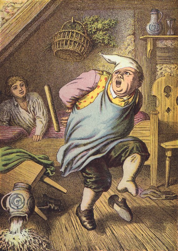 De tre brødrene (farge litho) av European School