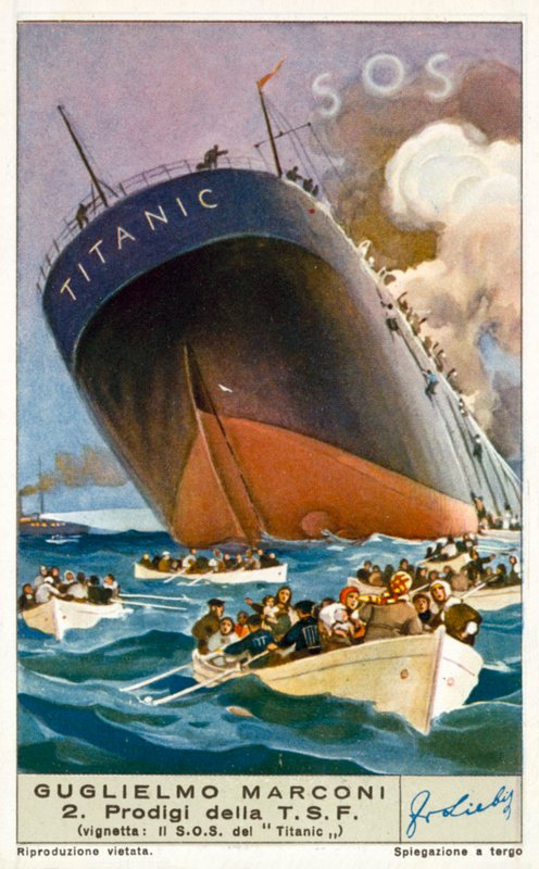 Titanic sender en SOS-melding trådløst av European School