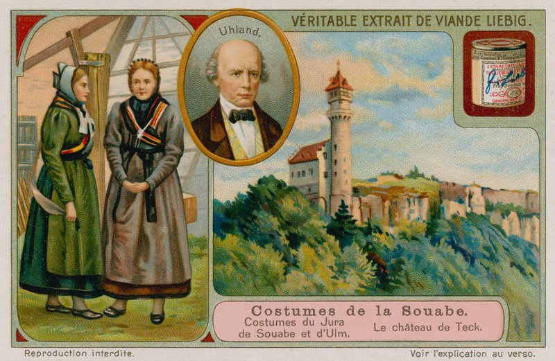 Klærne til Jura og Ulm, Ludwig Uhland og Castle Teck av European School