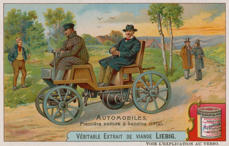 Den første bensinbilen, 1875 av European School