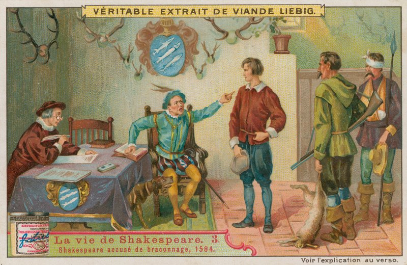 Den unge Shakespeare anklaget for krypskyting, 1584 av European School
