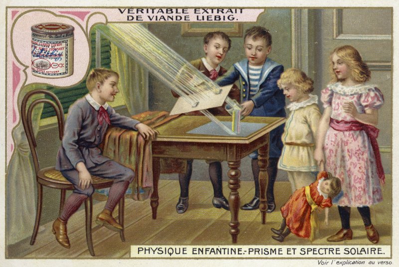 Bruke et prisme for å demonstrere spekteret av sollys av European School
