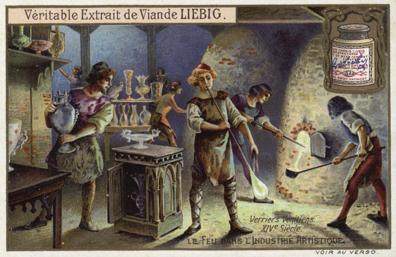 Venetianske glassblåsere, 1300-tallet av European School