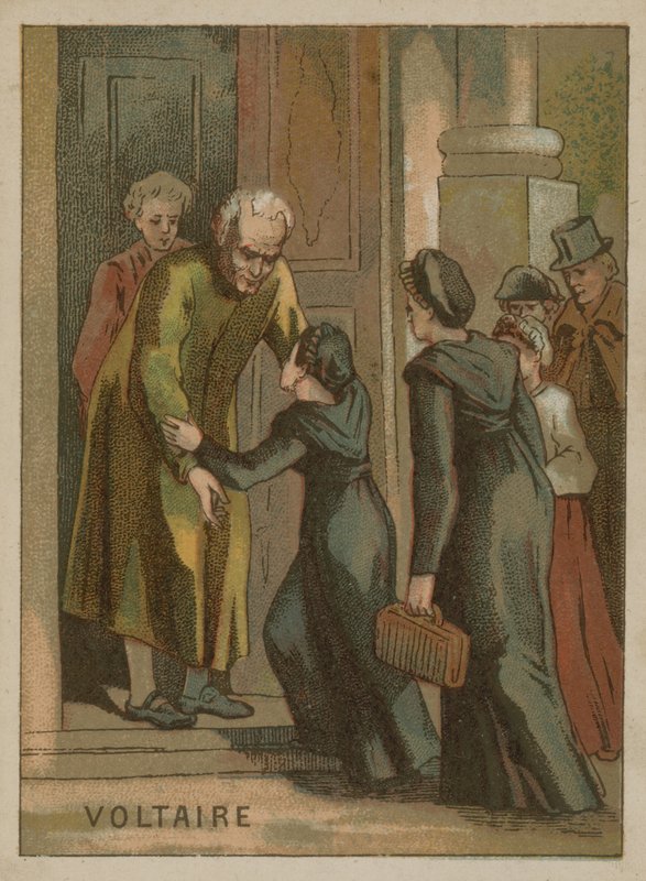 Voltaire , fransk forfatter og filosof av European School