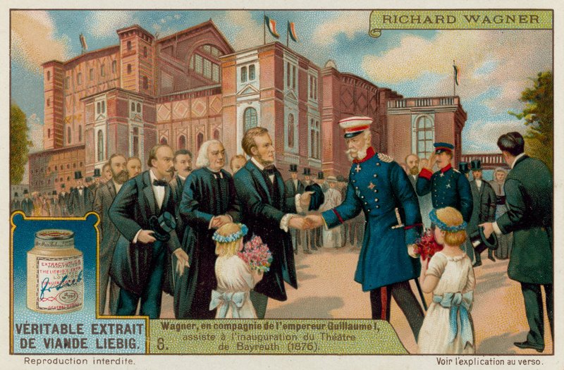 Wagner og Kaiser Wilhelm I åpnet Bayreuth Theatre i 1876 av European School